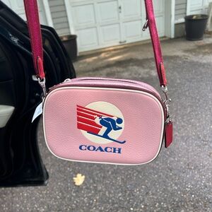 coach vintage ski camera bag